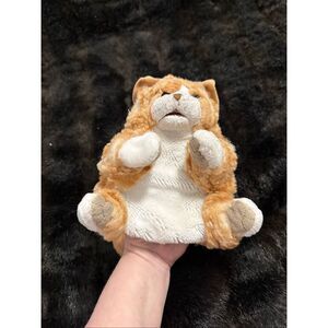 Folkmanis Tabby Cat Puppet kitty kitten plush stuffed animal